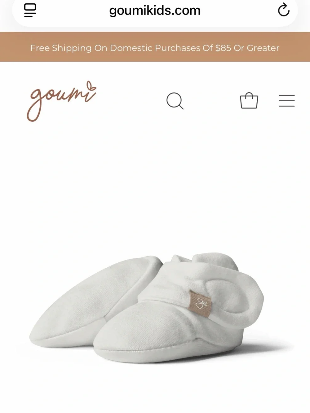 Goumi Kids Girl Booties. NWOT 3-6 month